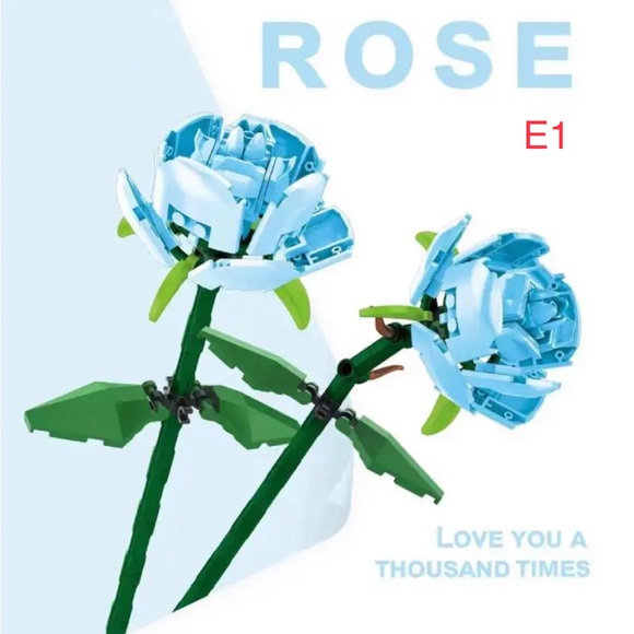 1pcs Lego Creative Building Blocks Flower Bricks Plant Gift Constructor Rose - Picture 9 of 14